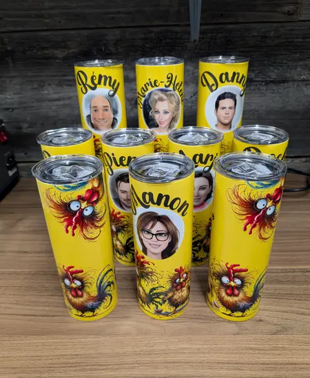 Verres personnalisés par Création Catouille à Sainte-Claire