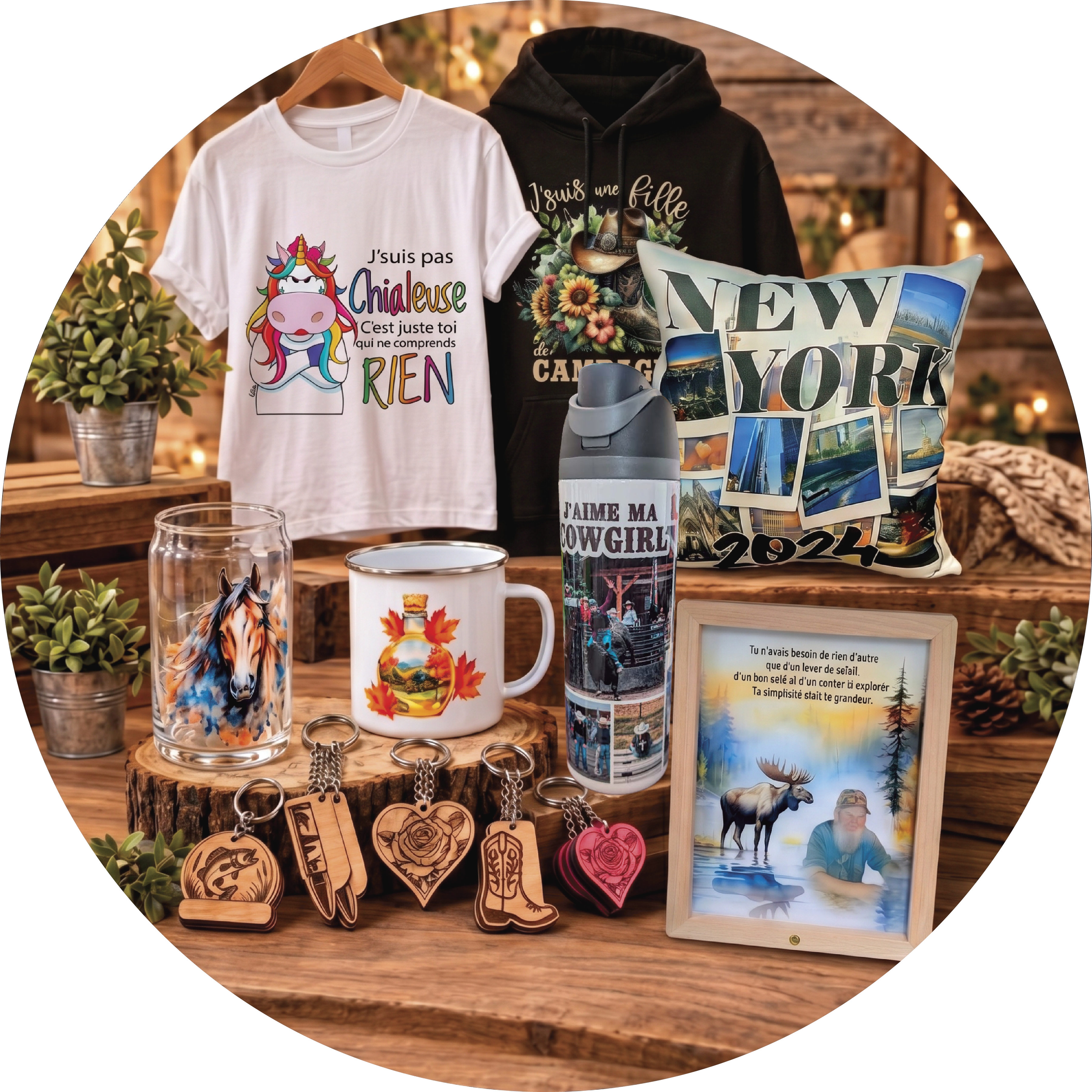 Produits 100% personnalisés par Création Catouille à Sainte-Claire